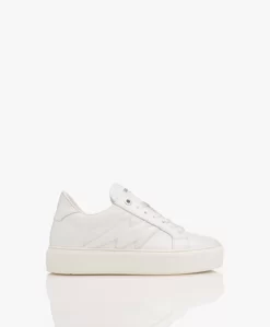 Zadig & Voltaire La Flash Chunky Smooth Kalfsleren Platform Sneakers - Wit