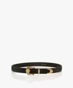 Anine Bing Waylon Leren Western Riem - Zwart/Goud -Kleding Series Winkel 06b84a66 0f86 4d2d ac40 a259396d13c3 88 scaled