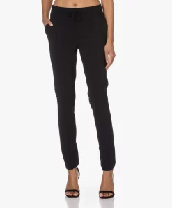 Lasalle Italiaanse Tech Jersey Pantalon - Zwart