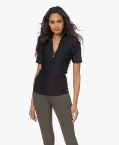 Deblon Sports Rosy Bee T-Shirt Met Rits - Zwart