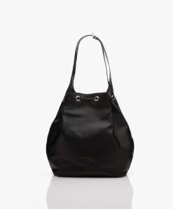 Anine Bing Alana Leren Bucket Bag - Zwart -Kleding Series Winkel 09577587 c2b6 4815 8068 d6d0a1a2ce10 03 scaled