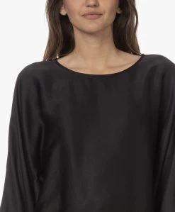 Drykorn Nialini Viscosemix Blouse Met Vleermuismouwen - Zwart -Kleding Series Winkel 0a89422c eaec 46d8 b36f ed86f0874423 01