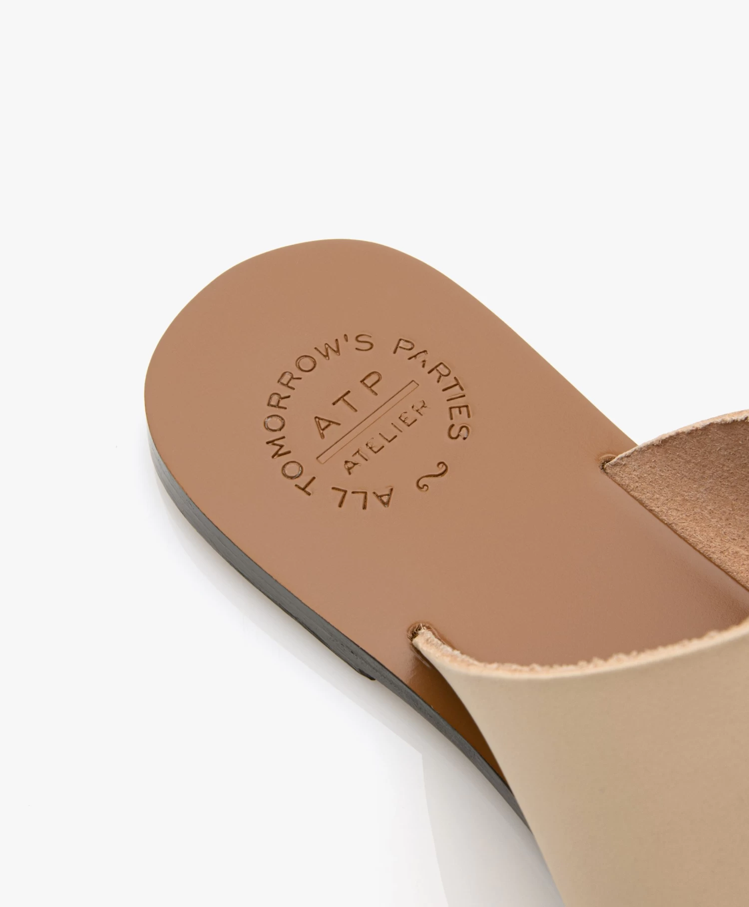 Atp Atelier Rosa Leren Slippers - Limestone 12 Atp Atelier Rosa Leren Slippers - Limestone - Afbeelding 12