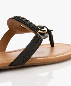 See By Chloé Hana Leren Slippers - Zwart/Bruin -Kleding Series Winkel 0c9017c1 4378 40c0 a5da e23787ed3026 03 scaled