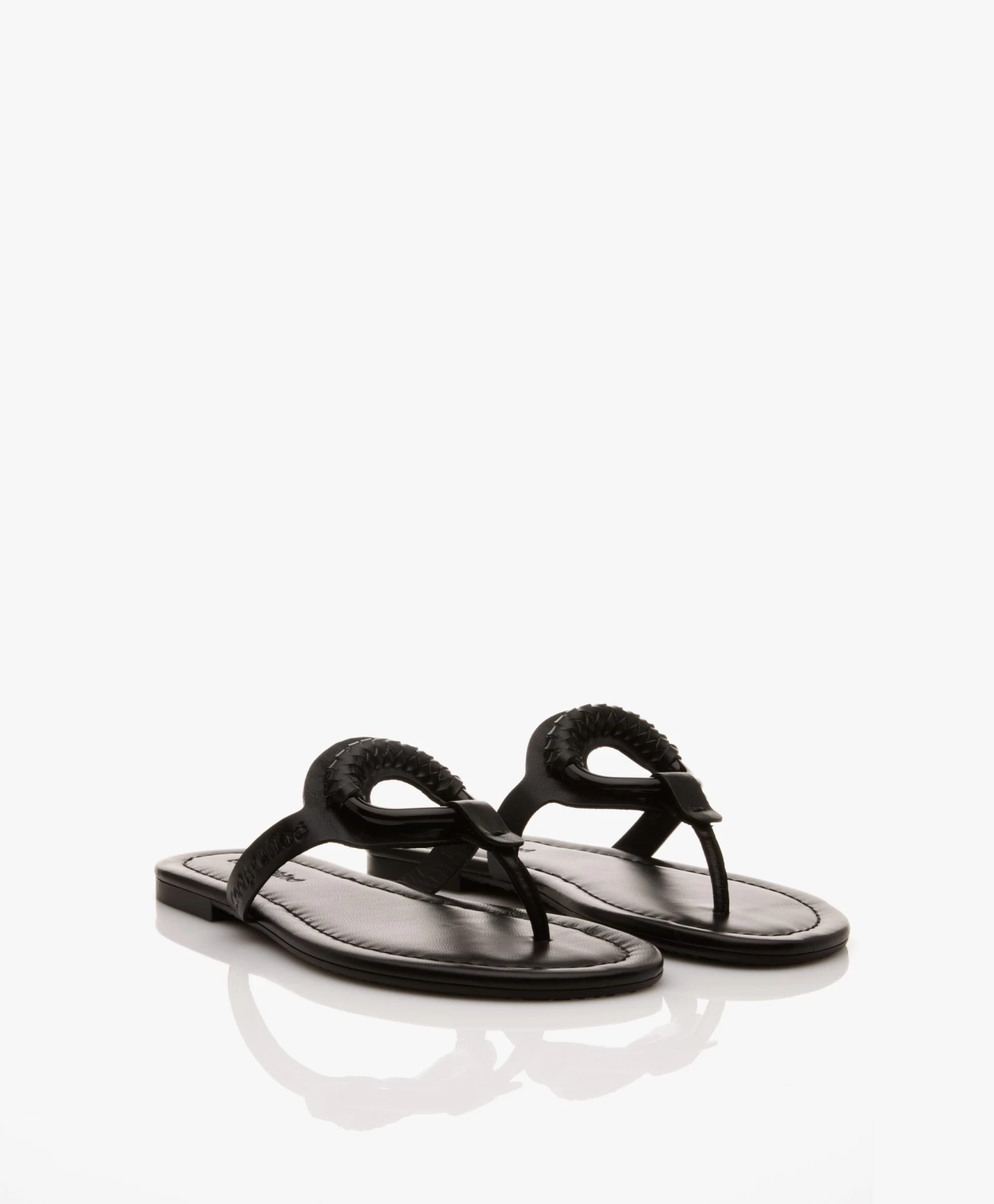 See By Chloé Hana Leren Slippers - Zwart/Zwart 4 See By Chloé Hana Leren Slippers - Zwart/Zwart - Afbeelding 4