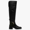 See By Chloé Lory Leren Overknee Laarzen - Zwart