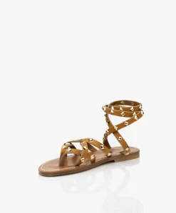 K. Jacques St. Tropez Zenobiepyr Leren Stud Sandalen - Camel -Kleding Series Winkel 0efc668c 420a 4cfc b484 9e27e78c2218 06 scaled