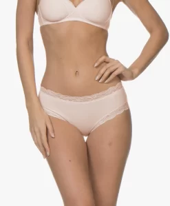 Hanro Cotton Lace Hipster - Powder -Kleding Series Winkel 181220 HANRO Cotton Lace Hipster Powder 07 scaled