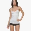 Hanro Satin Deluxe Spaghetti Top - Off-White