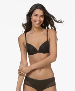 Calvin Klein Sculpted Demi Lift Bh - Zwart
