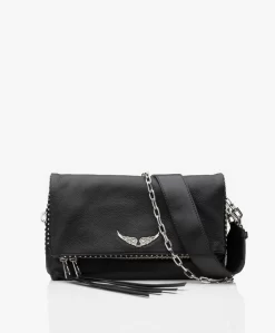 Zadig & Voltaire Rocky Studs Leren Cross-Body/Schoudertas - Zwart