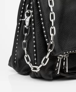 Zadig & Voltaire Rocky Studs Leren Cross-Body/Schoudertas - Zwart -Kleding Series Winkel 190701 Zadig Voltaire ROCKY GRAINED L Noir 06 scaled