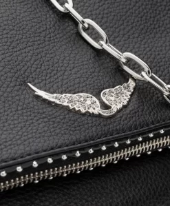 Zadig & Voltaire Rocky Studs Leren Cross-Body/Schoudertas - Zwart -Kleding Series Winkel 190701 Zadig Voltaire ROCKY GRAINED L Noir 08 scaled