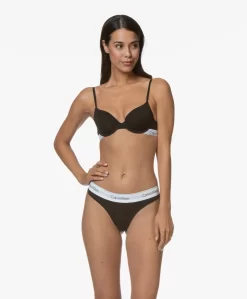 Calvin Klein Modern Cotton String - Zwart -Kleding Series Winkel 190814 Calvin Klein Thong Black 112 scaled