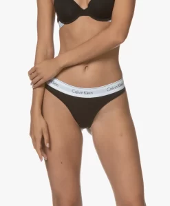 Calvin Klein Modern Cotton String - Zwart -Kleding Series Winkel 190814 Calvin Klein Thong Black 127 scaled