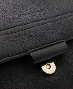 Jérôme Dreyfuss Jerome Dreyfuss Lulu M Leren Schouder/Cross-Body Tas - Zwart/Vintage Goud -Kleding Series Winkel 191014 Jerome Dreyfuss Lulu M Tas Black 06 scaled