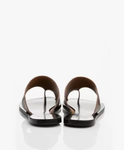 Atp Atelier Rosa Leren Slippers Met Slangenprint - Bruin -Kleding Series Winkel 191114 ATP Atelier Rosa Printed Snake Brown 05 scaled