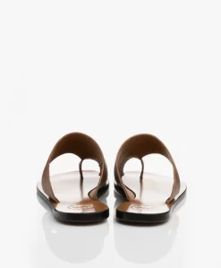 Atp Atelier Rosa Gestructureerde Leren Slippers - Bruin -Kleding Series Winkel 191114 ATP Atelier Rosa Printed Watersnake Brown 05 scaled