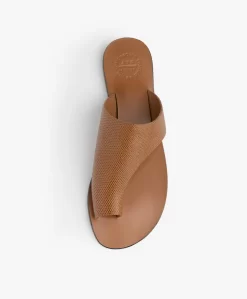 Atp Atelier Rosa Gestructureerde Leren Slippers - Bruin -Kleding Series Winkel 191114 ATP Atelier Rosa Printed Watersnake Brown 09 scaled