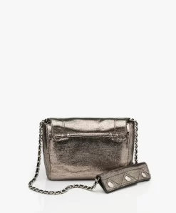 Jérôme Dreyfuss Jerome Dreyfuss Lulu S Leren Schouder/Cross-Body Tas - Lamé Champagne -Kleding Series Winkel 191217 Jerome Dreyfuss Lulu S Lam Champ 50 scaled