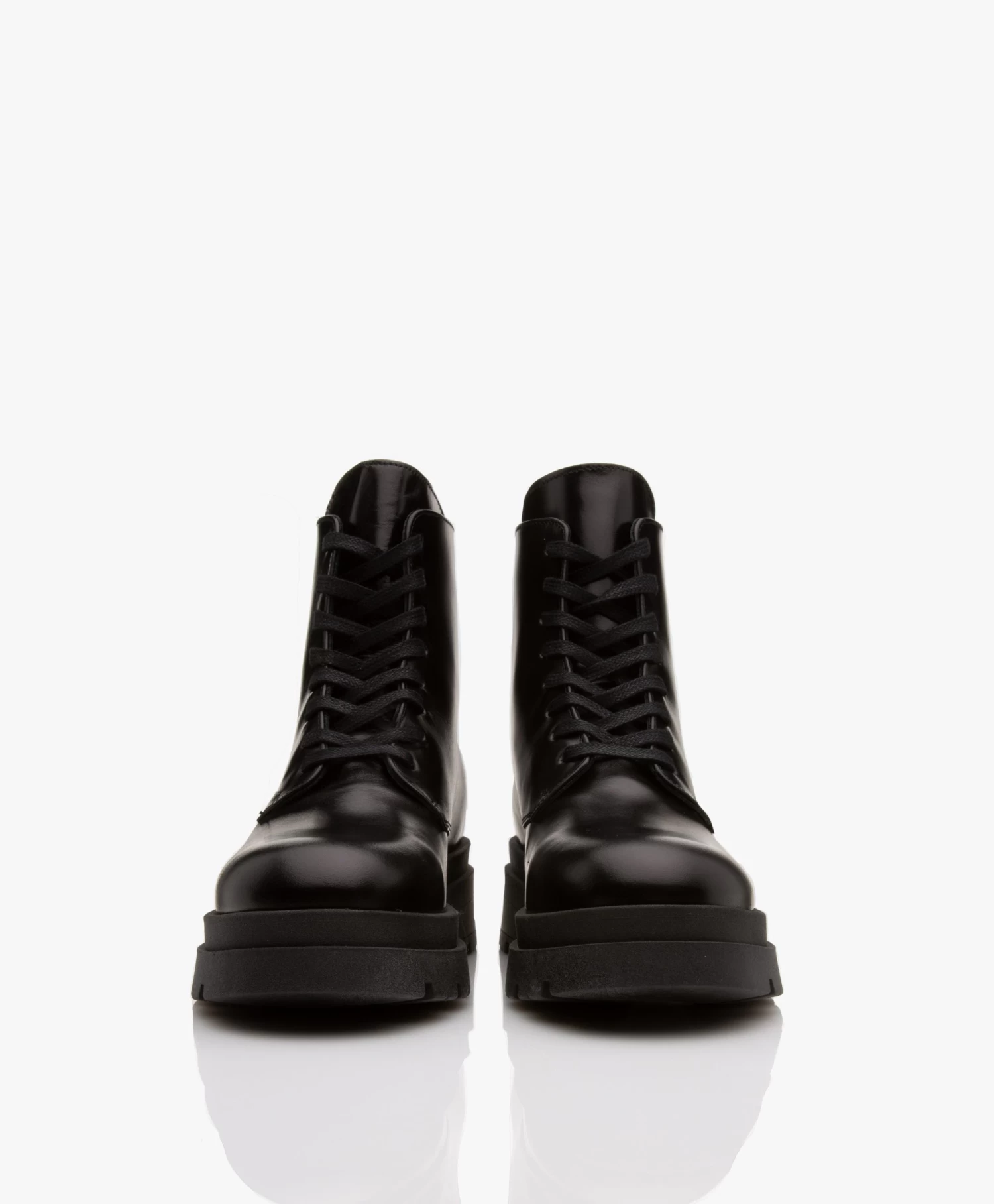 Anine Bing Luc Leren Combat Veterlaarzen - Zwart 7 Anine Bing Luc Leren Combat Veterlaarzen - Zwart - Afbeelding 7