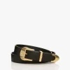 Anine Bing Waylon Leren Western Riem - Zwart/Goud