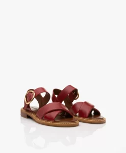See By Chloé Lyna Kalfsleren Sandalen - Medium Rood -Kleding Series Winkel 1ecbb30f 2e3f 4a25 a76c 9d44a27e116a 172 scaled