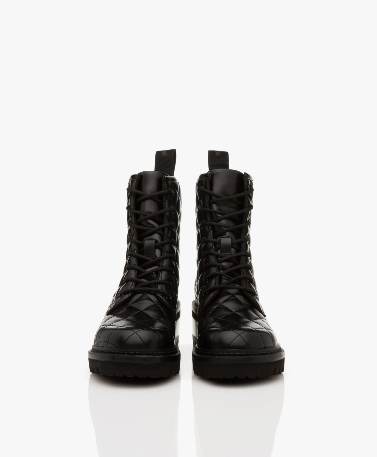 See By Chloé Jodie Doorgestikte Combat Boots - Zwart 4 See By Chloé Jodie Doorgestikte Combat Boots - Zwart - Afbeelding 4