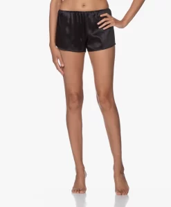 By Dariia Day Mulberry Zijden Short - Midnight Black