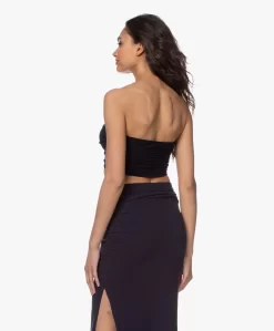 Norma Kamali Crêpe Jersey Bandeau Top - Midnight -Kleding Series Winkel 200317 0627719c 54c4 46f8 ba4a 5ece1e18ec90 scaled