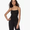 Hanro Ultralight Katoenen Spaghetti Top - Zwart