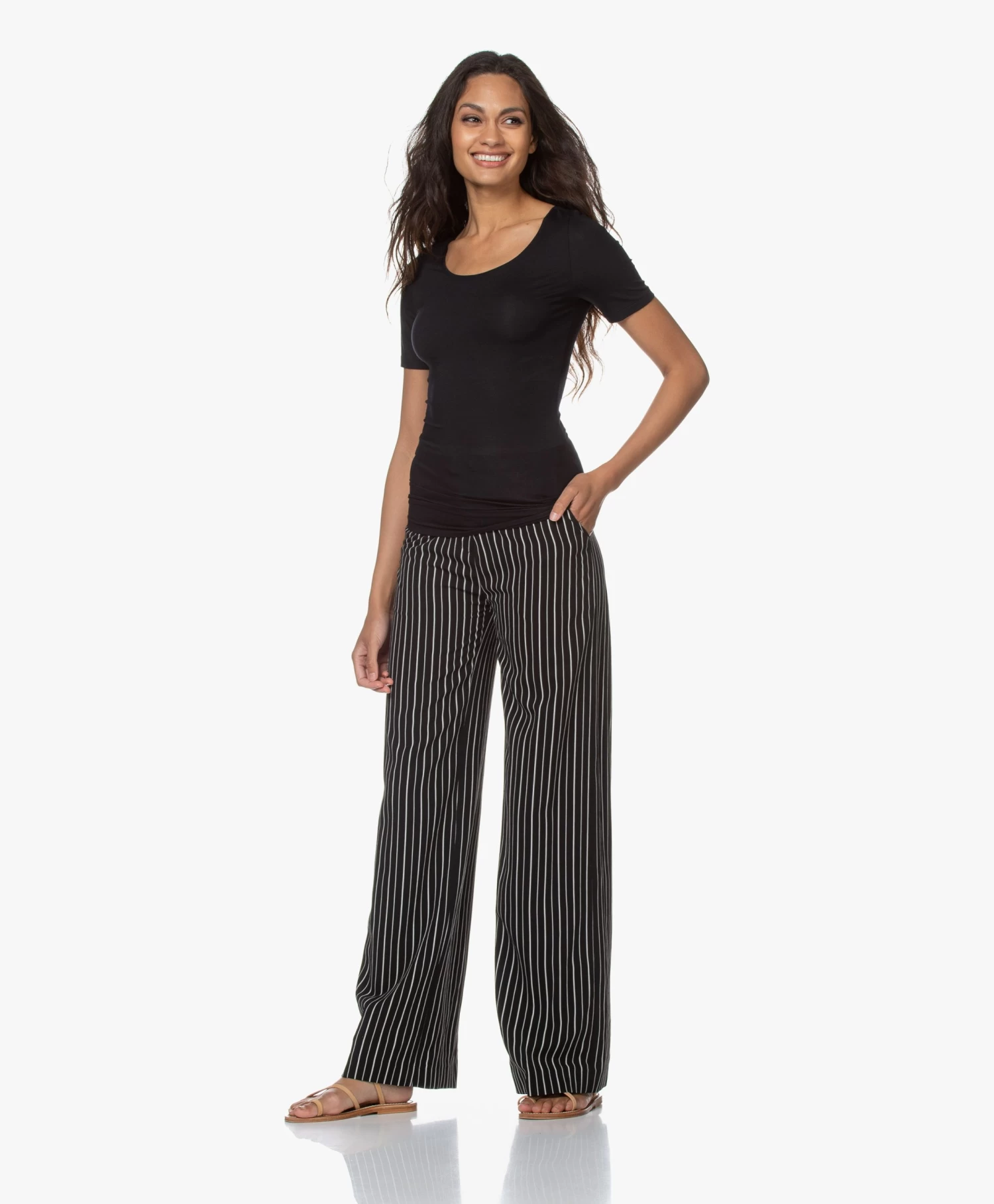 Hanro Soft Touch Modal T-Shirt - Zwart 13 Hanro Soft Touch Modal T-Shirt - Zwart - Afbeelding 13