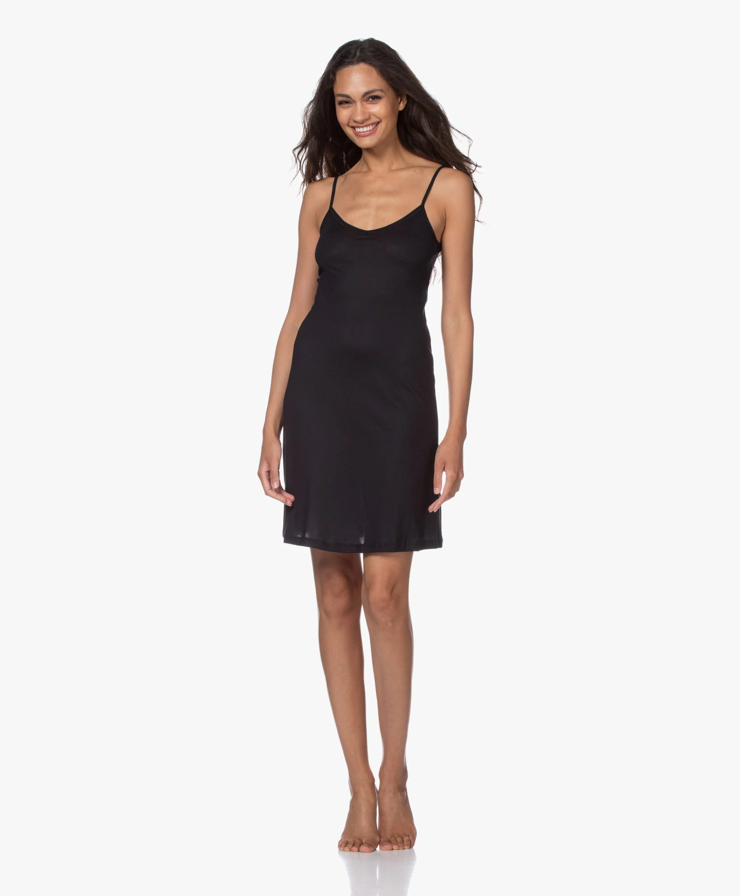 Hanro Ultralight Onderjurk - Zwart 3 Hanro Ultralight Onderjurk - Zwart - Afbeelding 3