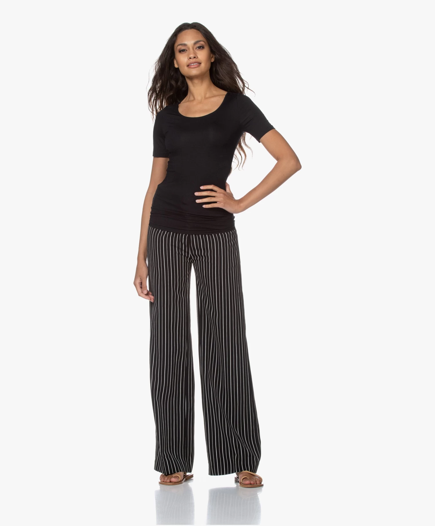 Hanro Soft Touch Modal T-Shirt - Zwart 10 Hanro Soft Touch Modal T-Shirt - Zwart - Afbeelding 10