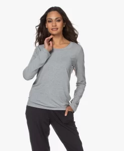 Hanro Modal Yoga Longsleeve - Grit Melange