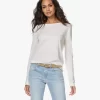 Majestic Filatures Katoen-Cashmere Boothals Longsleeve - Milk