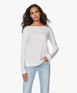 Majestic Filatures Katoen-Cashmere Boothals Longsleeve - Milk -Kleding Series Winkel 200908 8311e0c1 5744 439a a057 87eb461f281b scaled