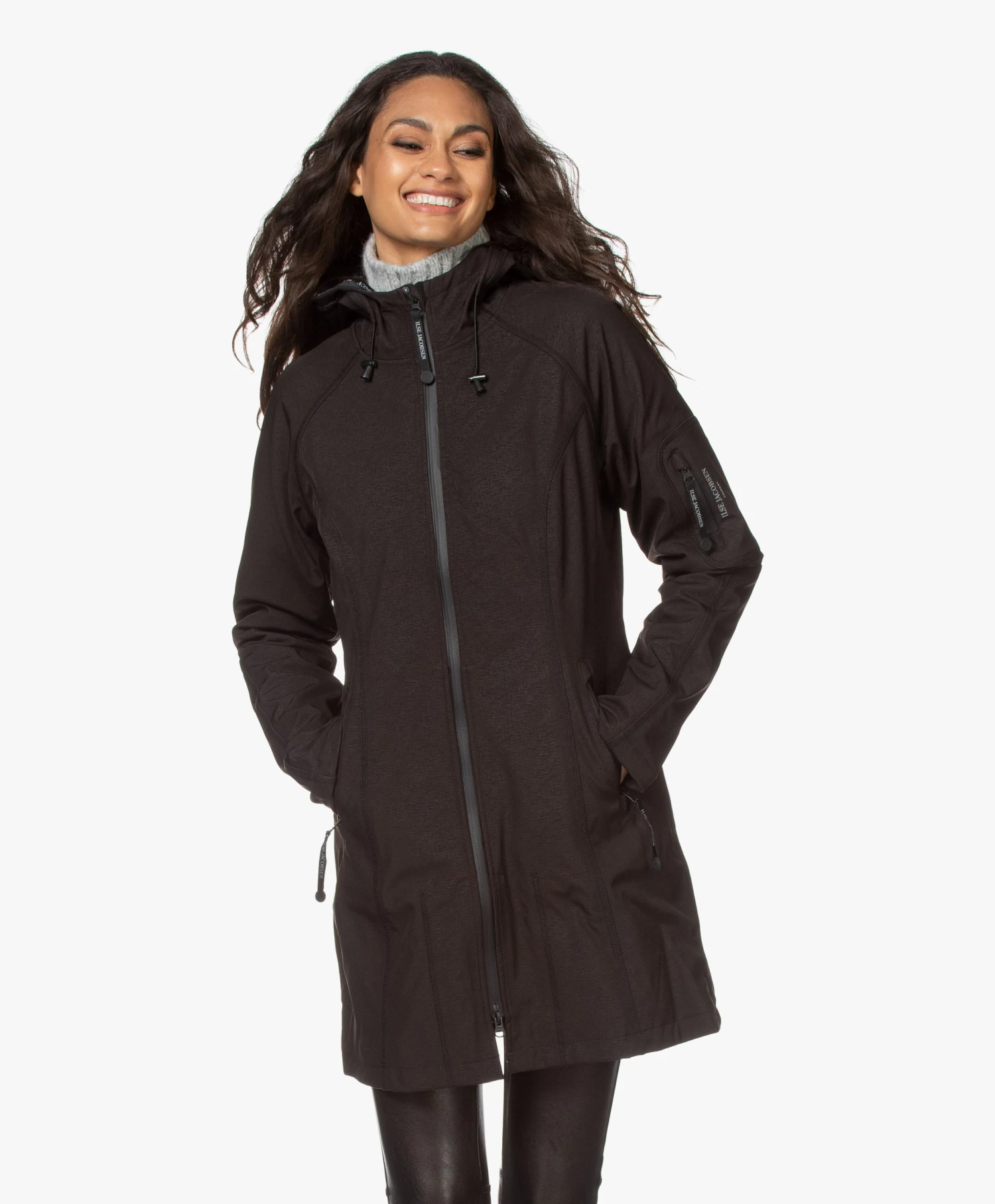 Ilse Jacobsen Rain37 Softshell Regenjas - Zwart 8 Ilse Jacobsen Rain37 Softshell Regenjas - Zwart - Afbeelding 8