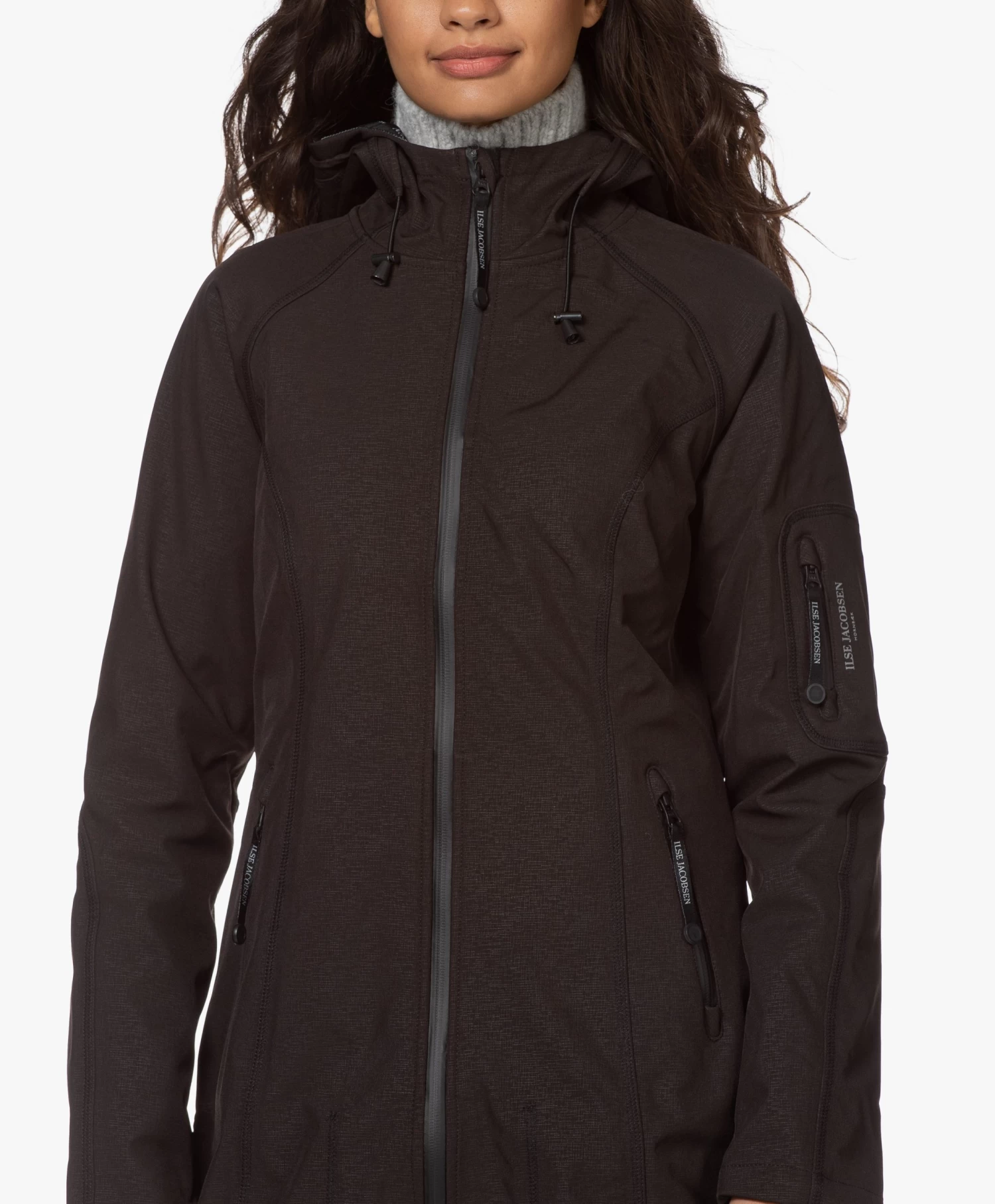 Ilse Jacobsen Rain37 Softshell Regenjas - Zwart 7 Ilse Jacobsen Rain37 Softshell Regenjas - Zwart - Afbeelding 7