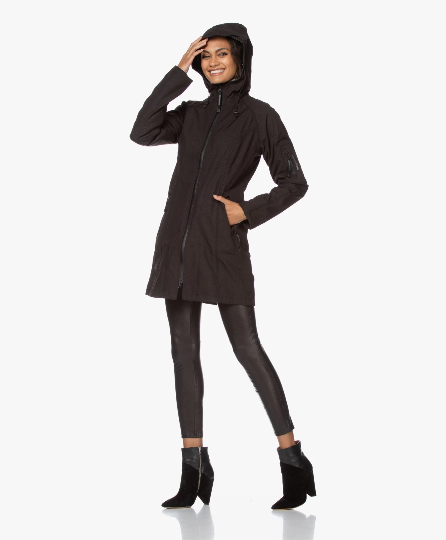 Ilse Jacobsen Rain37 Softshell Regenjas - Zwart 9 Ilse Jacobsen Rain37 Softshell Regenjas - Zwart - Afbeelding 9