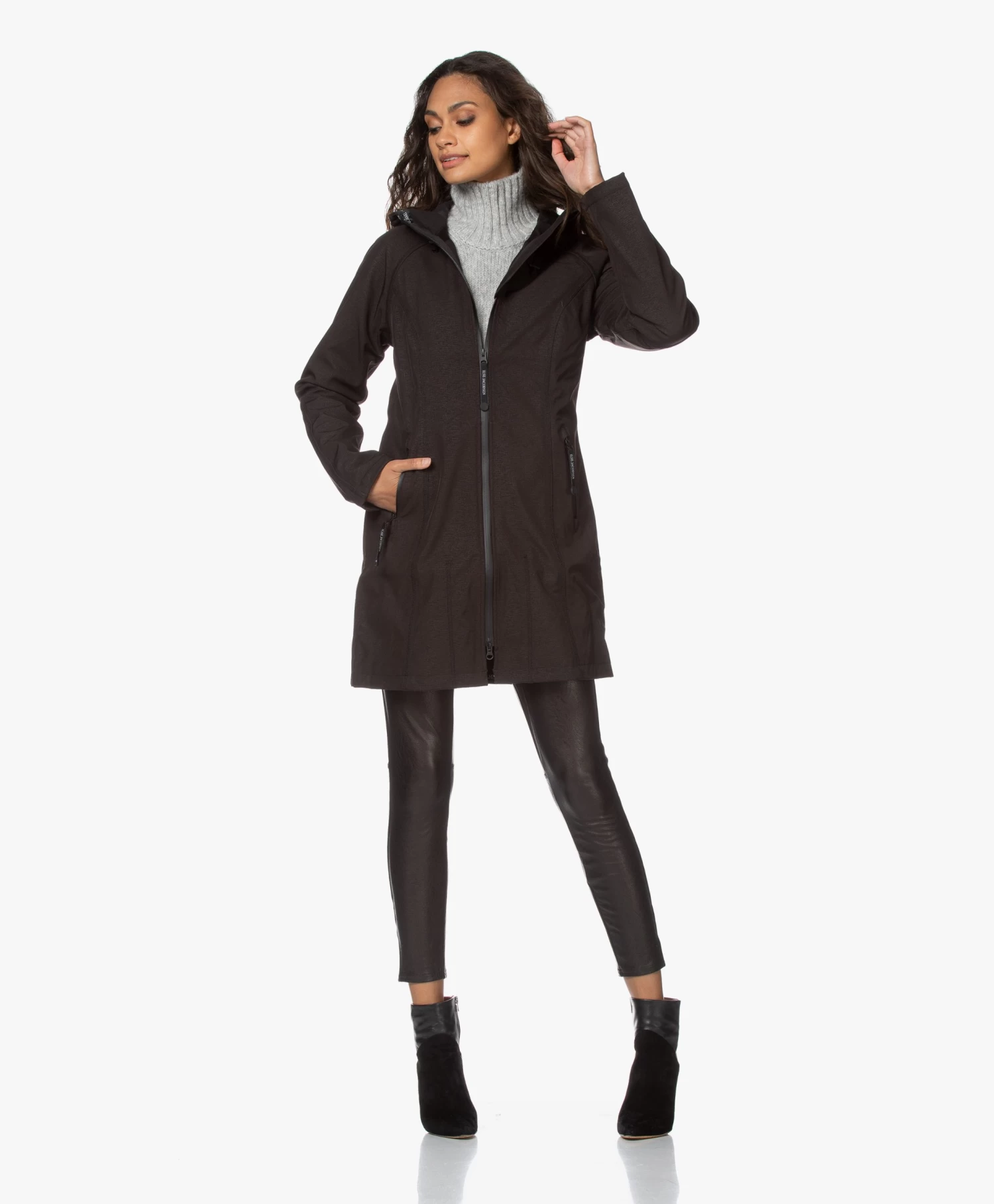 Ilse Jacobsen Rain37 Softshell Regenjas - Zwart 5 Ilse Jacobsen Rain37 Softshell Regenjas - Zwart - Afbeelding 5