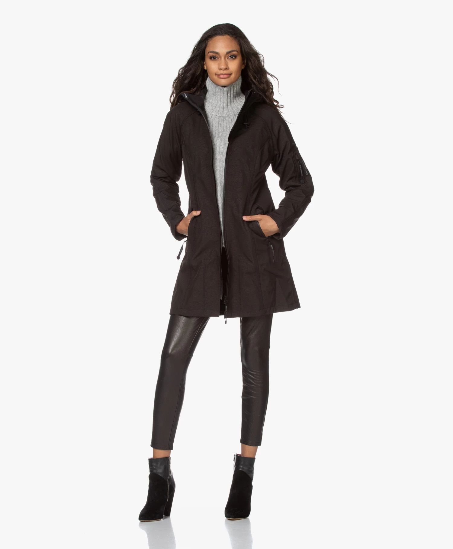 Ilse Jacobsen Rain37 Softshell Regenjas - Zwart 13 Ilse Jacobsen Rain37 Softshell Regenjas - Zwart - Afbeelding 13