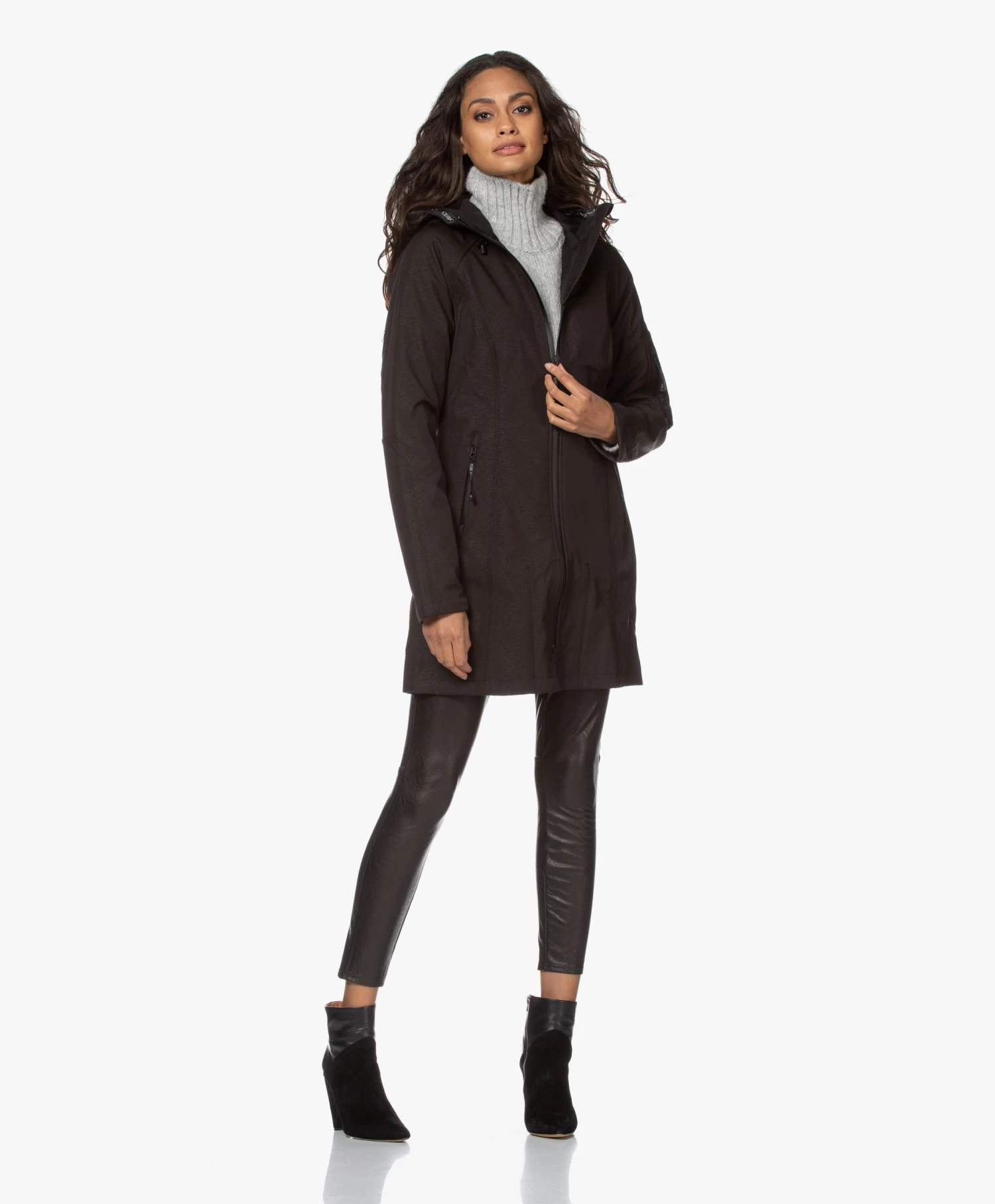 Ilse Jacobsen Rain37 Softshell Regenjas - Zwart 10 Ilse Jacobsen Rain37 Softshell Regenjas - Zwart - Afbeelding 10