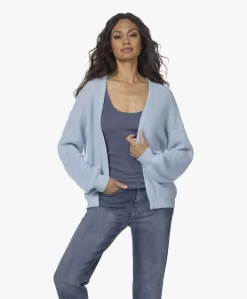 Plein Publique Le Printemps Open Ajour Vest - Lichtblauw