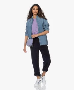 American Vintage Padow Loose-Fit Corduroy Broek - Navy -Kleding Series Winkel 210202 9bf31102 76f8 4992 bb25 4ecd74ff849b scaled