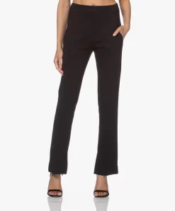 By-Bar Lowie Interlock Jersey Broek - Zwart