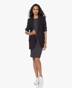 James Perse Scoop Back Rib Jersey Jurk - Blauwzwart -Kleding Series Winkel 210720 5c43d716 f470 4e78 a381 80eff68be6c7 scaled