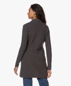 Belluna Seatle Lang Gebreid Blazervest - Antraciet Mêlee -Kleding Series Winkel 210810 07578a15 33da 494f 92ac db74366853aa scaled