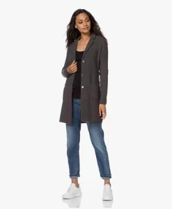 Belluna Seatle Lang Gebreid Blazervest - Antraciet Mêlee -Kleding Series Winkel 210810 174eb7f9 f778 46be 8de8 daed8c2351e0 scaled