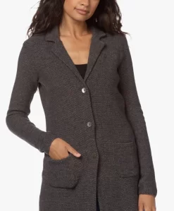 Belluna Seatle Lang Gebreid Blazervest - Antraciet Mêlee -Kleding Series Winkel 210810 5d9cbae3 f31c 4ff8 8f40 fb86652b5458 scaled